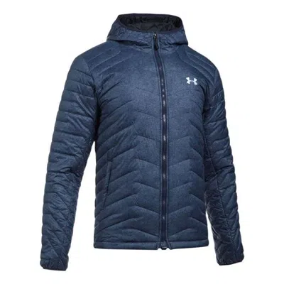 Under Armour Coldgear Reactor Hooded Jacket 'navy' In Blue