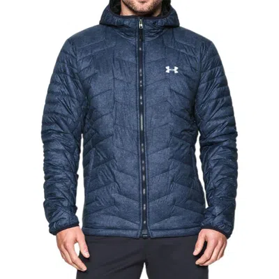 Under Armour Coldgear Reactor Hooded Jacket 'navy' In Blue