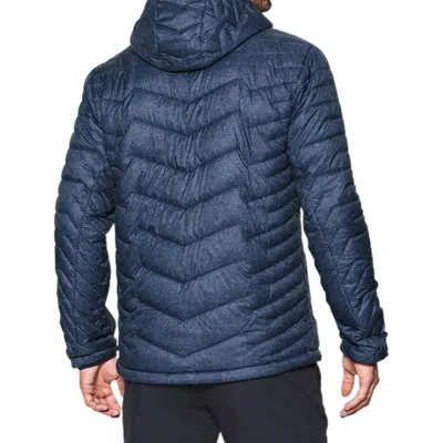 Under Armour Coldgear Reactor Hooded Jacket 'navy' In Blue