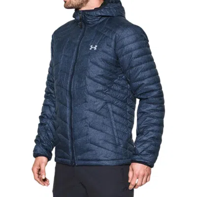 Under Armour Coldgear Reactor Hooded Jacket 'navy' In Blue