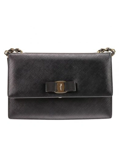 Shop Ferragamo Salvatore  Handbag In Black