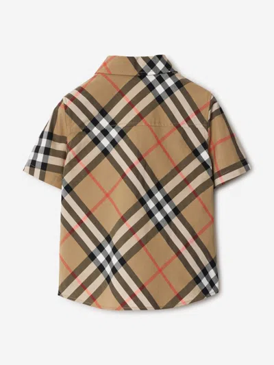 Burberry Baby Boys Owen Essential Check Shirt In Brown