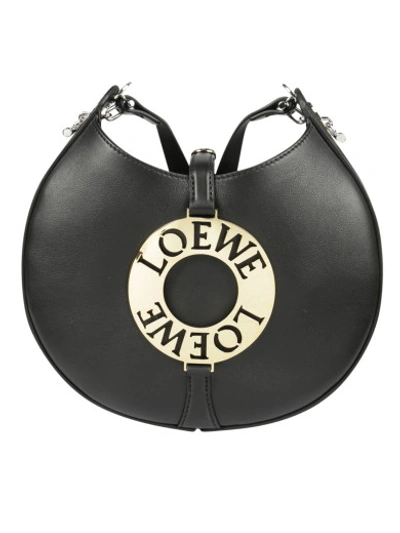 Shop Loewe Joyce Shoulder Bag In Black