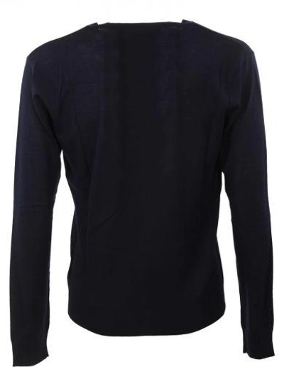 Shop Dsquared2 Wool Cardigan In Navy