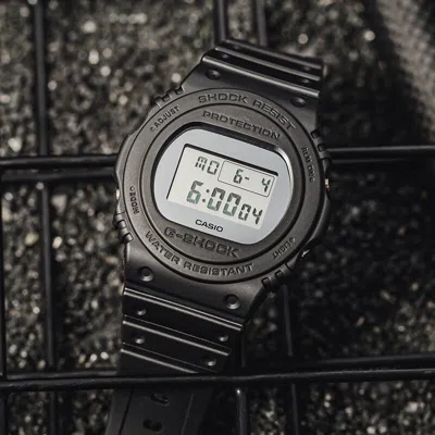 Casio G-shock Digital 'black Silver'