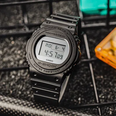 Casio G-shock Digital 'black Silver'