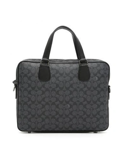 Shop Coach Briefcase In Qb/charcoal|grigio