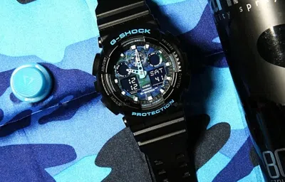 Casio G-shock Analog-digital 'black Blue'