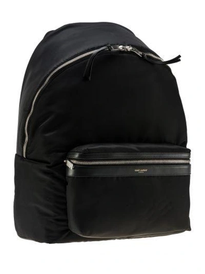 Shop Saint Laurent City Backpack In Black