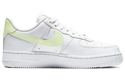 Nike Air Force 1 Low "white/barely Volt" Sneakers In White