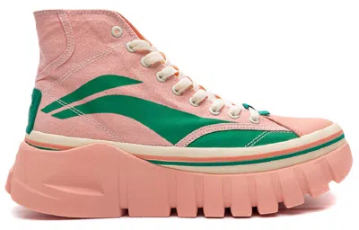 Li-ning (wmns)  Wave Boot 'pink Green'