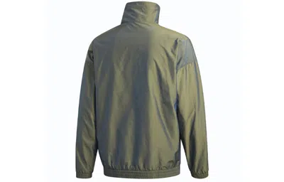 Adidas Originals Rainbow Cardigan Sports Zipper Jacket Metallic Green