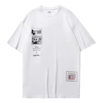 Li-ning X Disney Mickey X Keith Haring Tee 'white Black'