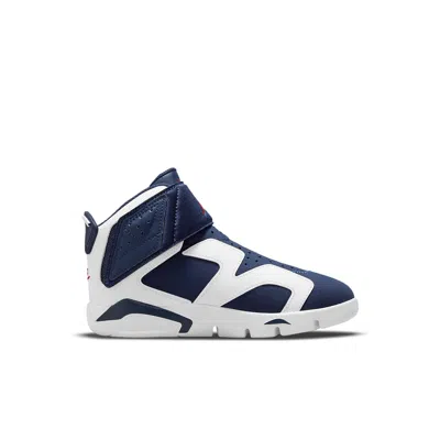 Air Jordan (ps)  6 Retro Little Flex 'white Midnight Navy' In Blue