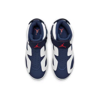 Air Jordan (ps)  6 Retro Little Flex 'white Midnight Navy' In Blue