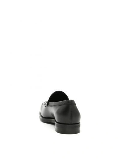 Shop Tod's Leather Moccasins In Nero|nero