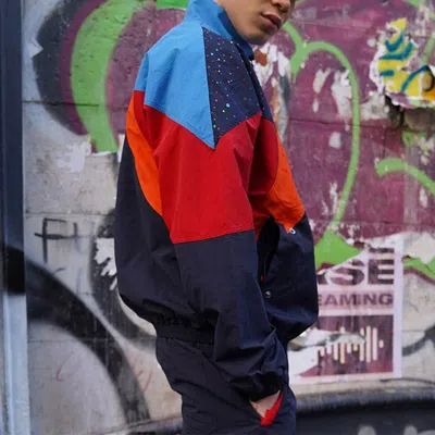 Li-ning Cf Series X Chenpeng Crossover New York Fashion Week Splash Ink Jacket Couple Style Jackets  In Multi