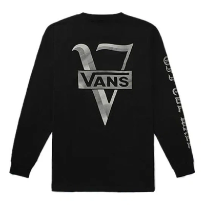 Vans Back Printing Casual Sports Couple Style Black