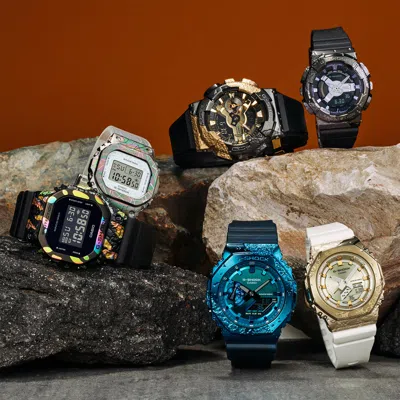 Casio G-shock Analog-digital 'black' In Blue