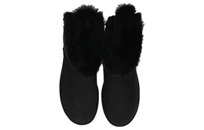 Ugg Mini Boots With Fixed Bow Detail In Black