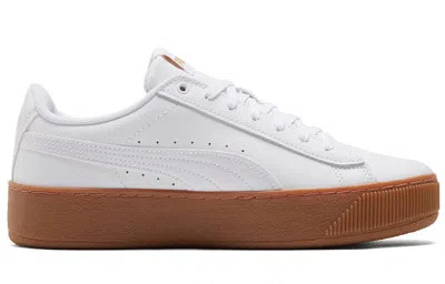 Puma Smash V3 Platform Sneaker In White