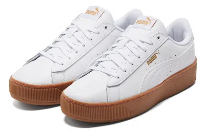 Puma Smash V3 Platform Sneaker In White
