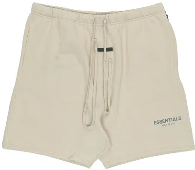Essentials Fear Of God  Fw21 Fleece Sweat Shorts Beige In Gray