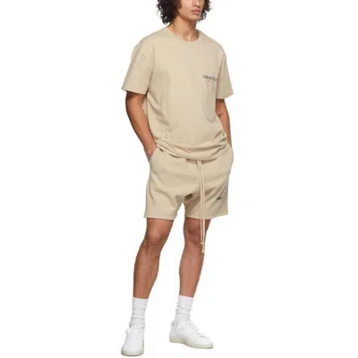 Essentials Fear Of God  Fw21 Fleece Sweat Shorts Beige In Gray