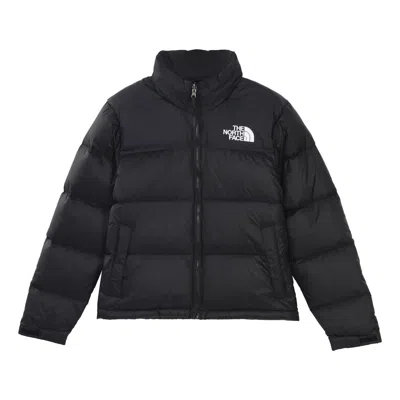 The North Face Nuptse Cropped Down Jacket In Black