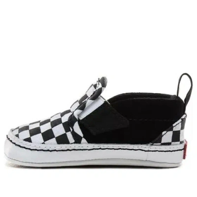 Vans (td)  Slip-on V Crib 'checker - Black White'