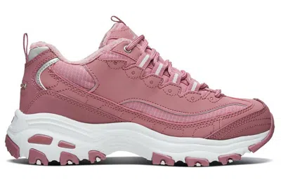 Skechers (wmns)  D Lites 1.0 Low Top Running Shoes Pink In Multi