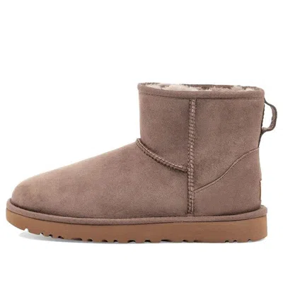 Ugg Mini Classic Ii Beige Pull-on Boots In Suede Woman In Neutral