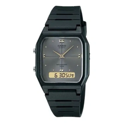 Casio Quartz Waterproof Mens Black Analog/digital Combo