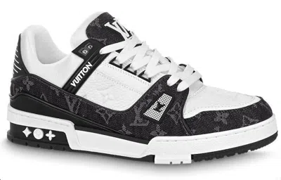 Pre-owned Louis Vuitton (wmns)  Lv Trainer Sneaker 'black Mesh Monogram With White ' In Multi
