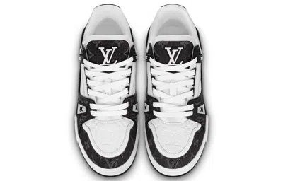 Pre-owned Louis Vuitton (wmns)  Lv Trainer Sneaker 'black Mesh Monogram With White ' In Multi