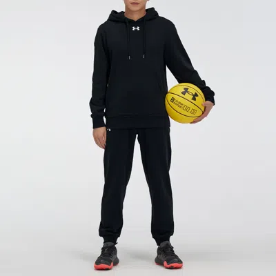 Under Armour Hustle Fleece Hoodie 'black' In Black
