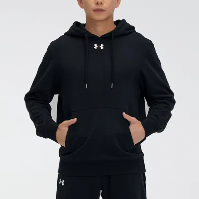 Under Armour Hustle Fleece Hoodie 'black' In Black