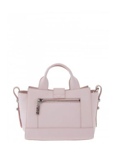 Shop Kenzo Rubberized Leather Bag In Pink
