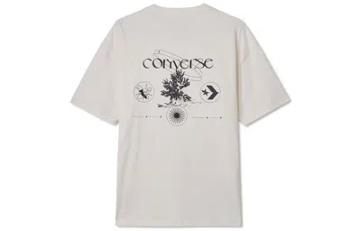 Converse Logo T-shirt 'white' In Neutral