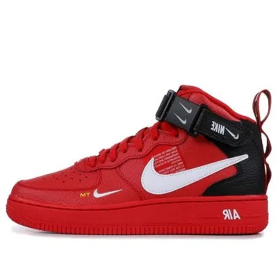 Nike (gs)  Air Force 1 Mid Lv8 'university Red'
