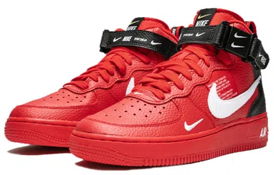 Nike (gs)  Air Force 1 Mid Lv8 'university Red'