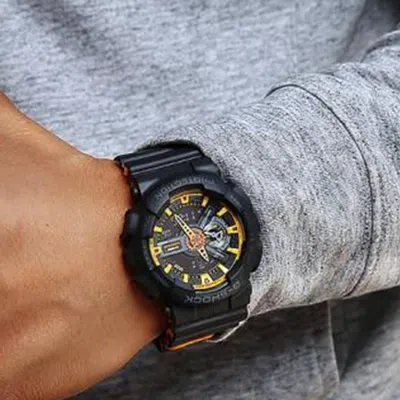 Casio G-shock Analog-digital 'black Yellow'