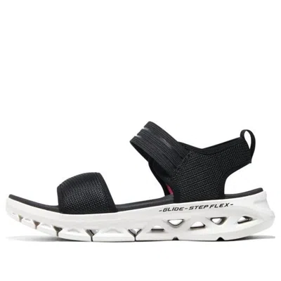 Skechers (wmns)  Go Glide-step Flex Sandal 'black White' In Multi