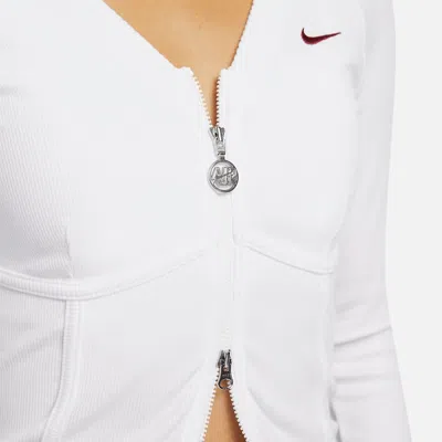 Nike (wmns)  Sportswear V-day Long-sleeve Full-zip Top 'white'