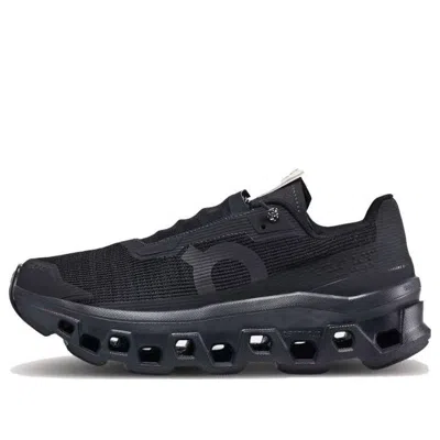 On Cloudmster Mesh Low-top Sneakers In Black