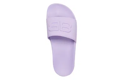 Balenciaga Bb Logo Slides In Purple