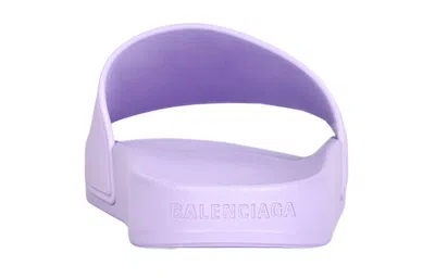 Balenciaga Bb Logo Slides In Purple