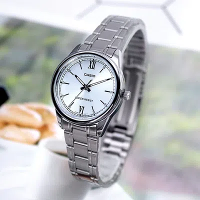 Casio Quartz Waterproof Silver Analog In Metallic