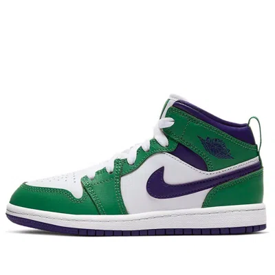 Air Jordan (ps)  1 Mid 'hulk' In Green