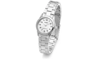 Casio Quartz Waterproof Silver Analog In Metallic